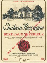 Chteau Recougne - Bordeaux Suprieur 2020