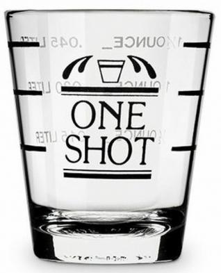 True - Bullseye Measured Shot Glass 1.5 Oz